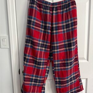 American Eagle Women’s Lounge Pajama Pants Red Blue Plaid Pants